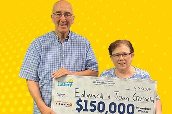 ‘Then the screaming started’: North Carolina couple wins $150K lottery