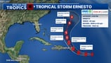 Tropical Storm Ernesto forms in the Atlantic