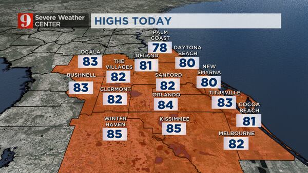 Thursday forecast: Partly cloudy with cooler temps on the way