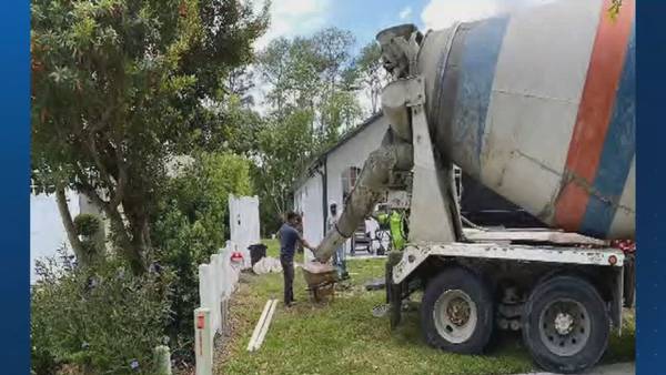 Code enforcement cracks down on homeowner who plugged drainpipe with concrete