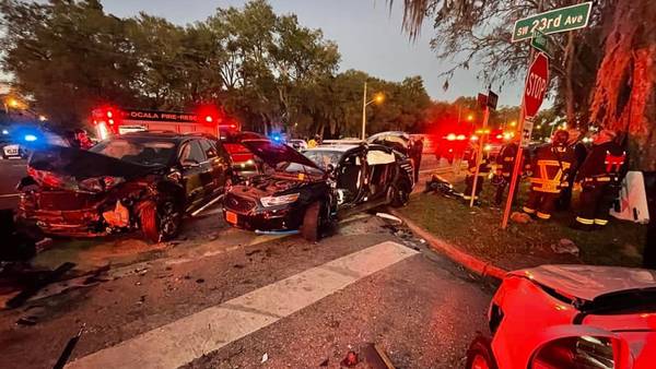 Ocala police officer injured in crash