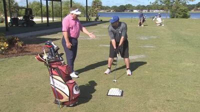 WATCH: Special Olympics Team Florida golfer gets lesson from PGA pro ahead of USA games in Orlando