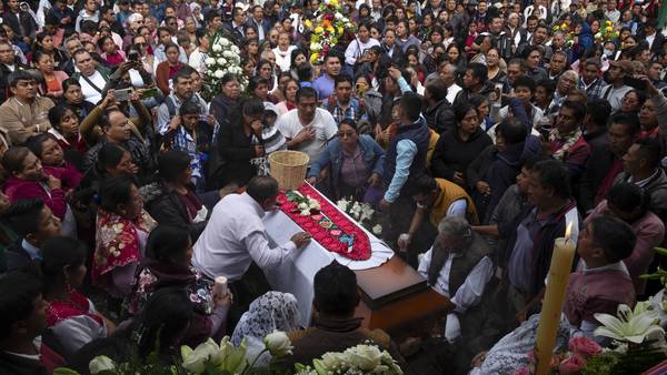 Hundreds mourn Catholic priest and Indigenous peace activist killed in southern Mexico