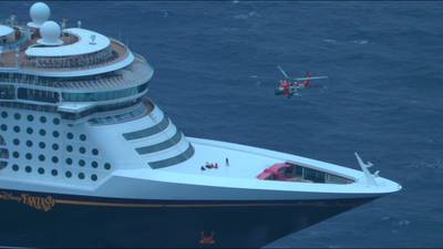 WATCH: Coast Guard helicopter crew pulls pregnant woman from Disney cruise ship in Atlantic