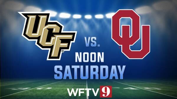 UCF taking on No. 6 Oklahoma live on Channel 9