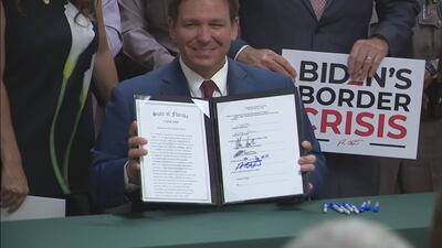 Photos: DeSantis signs new immigration bill in Florida with focus on smuggling, human trafficking