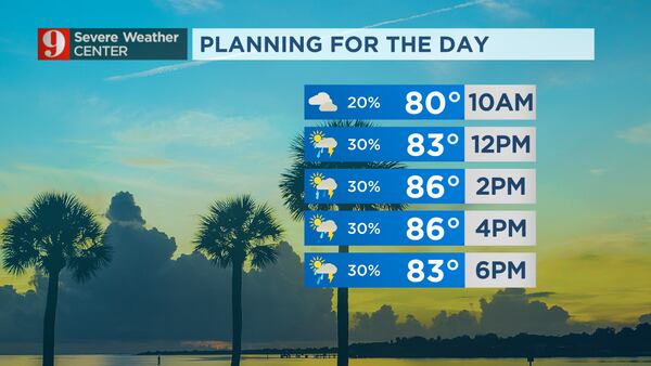 Wednesday forecast: Overcast with a chance of afternoon storms