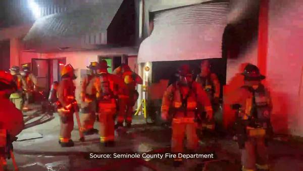 Seminole County Fire Department battles 2-alarm warehouse fire