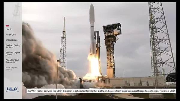 Video: ULA launches Atlas 5 rocket from Cape Canaveral