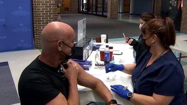 School nurses step up and volunteer to help county during free vaccination event on Saturday