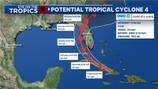 NHC tracking ‘Potential Tropical Cyclone Four,’ tropical storm watches and warnings issued