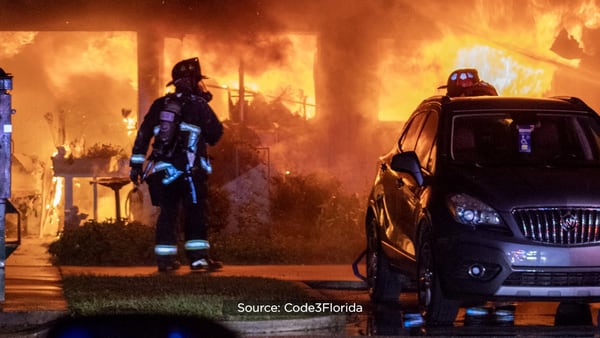 Oxygen tank explodes as Ocala firefighters battle apartment fire