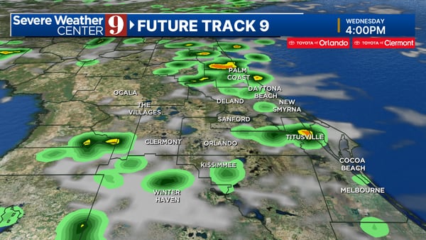 Storm chances increase Wednesday in Central Florida