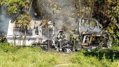 Photos: Firefighters put out RV fire in Marion County