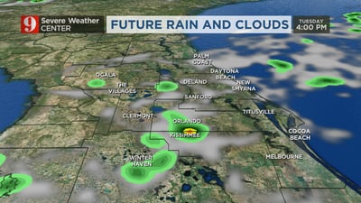 Storm chances decrease Tuesday as Central Florida dries out this week