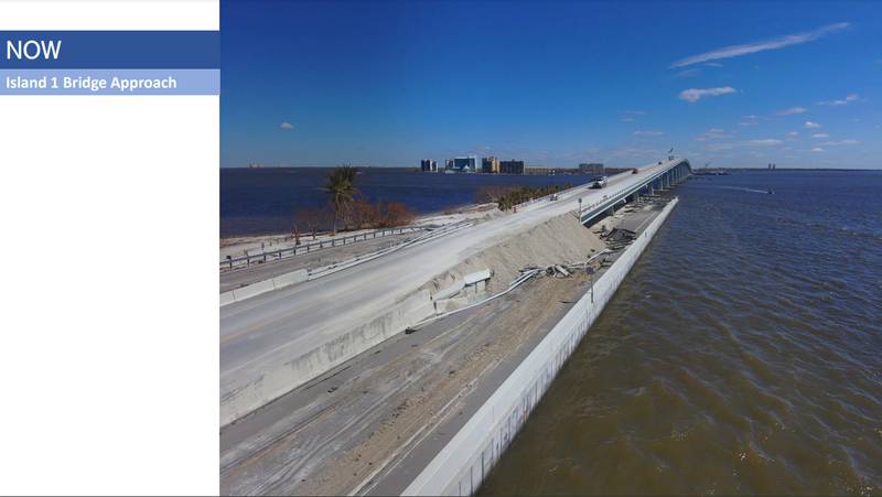 The causeway washed out by Hurricane Ian that links Sanibel Island to the Florida mainland reopened with temporary repairs on Wednesday, Gov. Ron DeSantis announced.