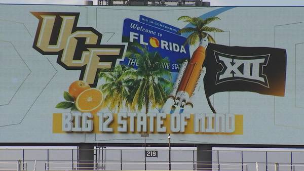 Big 12 signage popping up on UCF’s campus
