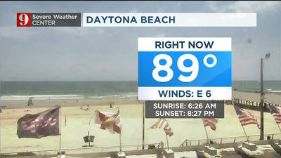 Hot, mainly dry conditions for Wednesday afternoon