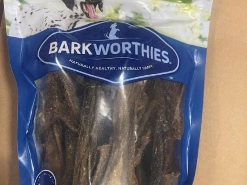 According to the FDA, "3,551 bags of Green Tripe dog treats" have been recalled "due to the potential presence of foreign metal objects."