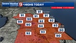 Hot and humid Tuesday with scattered afternoon storms