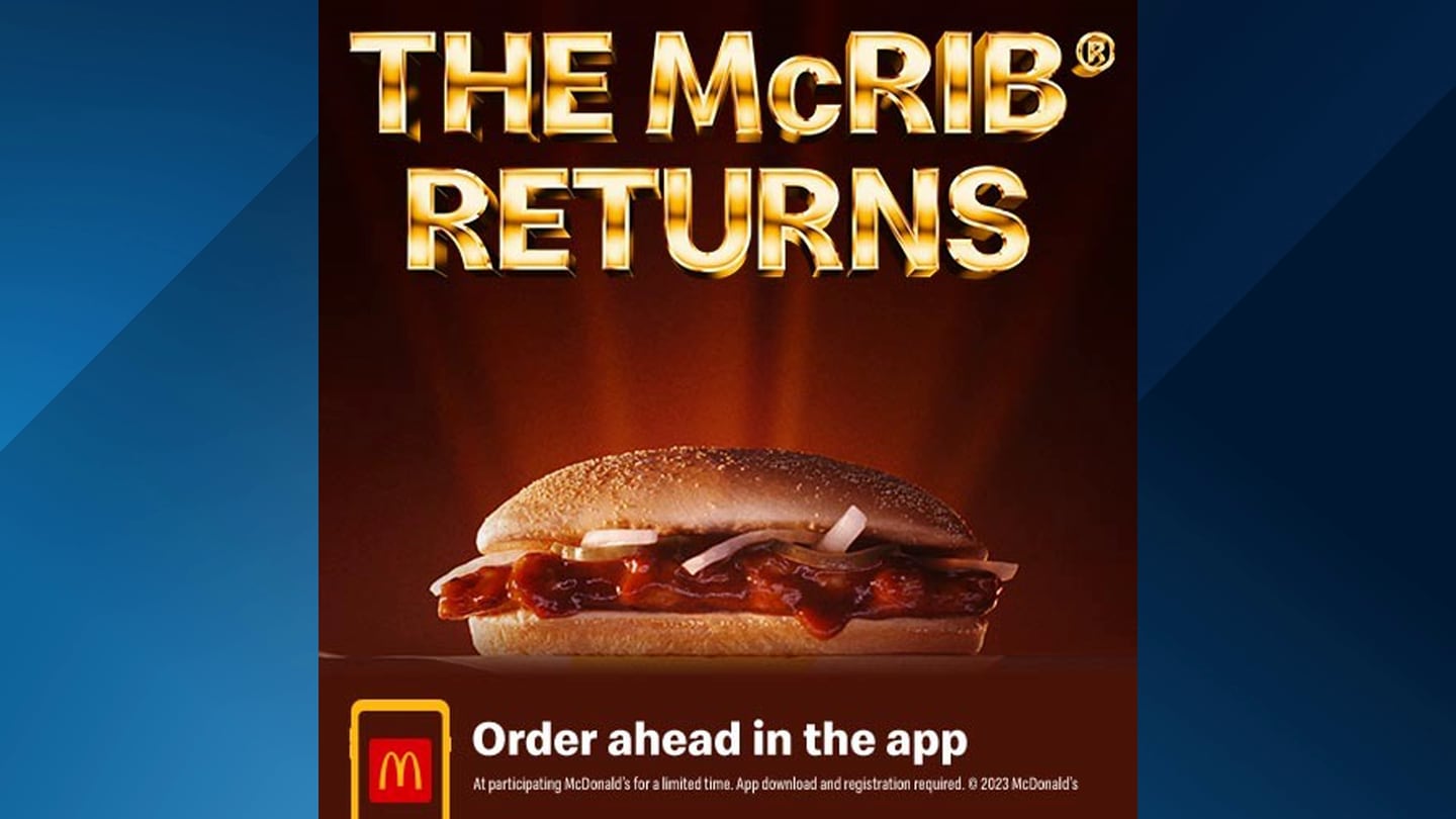 Are you McReady? McRib to make limitedtime return to Central Florida