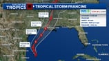 Tropical Storm Francine forms in the Gulf of Mexico