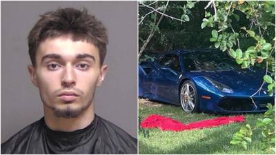 Man arrested after dangerous police chase with stolen Ferrari, deputies say