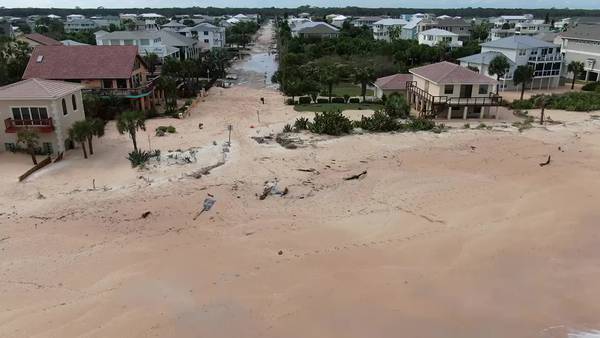 SEE: Large amounts of sand washes up on Flagler County beach after Hurricane Nicole