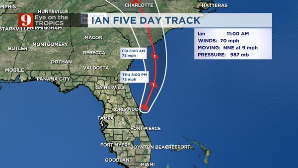 Tropical Storm Ian continues to bring driving rain, rising water in Florida