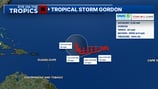 Tropical Storm Gordon to weaken as it moves towards the Atlantic