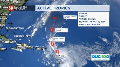 Hurricane Tammy makes landfall in Bermuda 