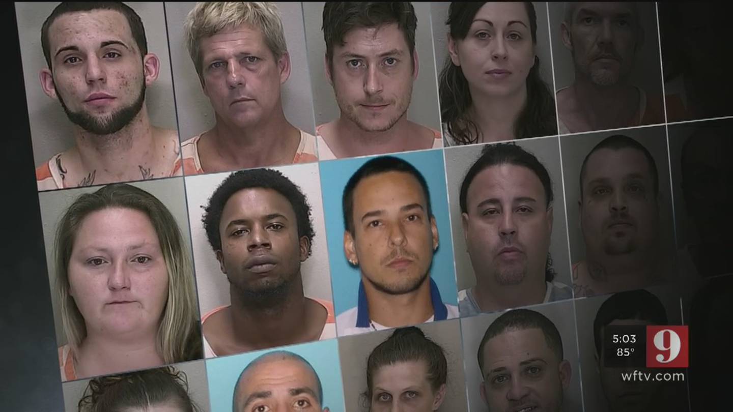 Three Dozen Arrested In Massive Drug Bust In Marion County Search For Drug Lord Underway Wftv 2668