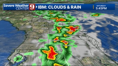 Tropical disturbance nears coastline bringing storms across Central Florida this weekend
