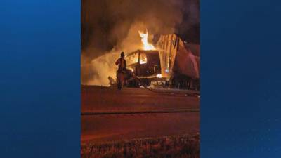 Troopers investigate semitrailer fire on I-95 in Brevard County