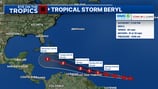Tropical Depression 2 upgraded to Tropical Storm Beryl 