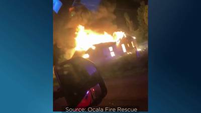 Home destroyed in early morning fire in Ocala