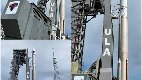 ULA’s Atlas V rocket arrives at Cape Canaveral ahead of this weekend’s Lucy  mission launch