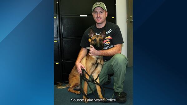 K-9 killed during Polk County shooting honored with procession