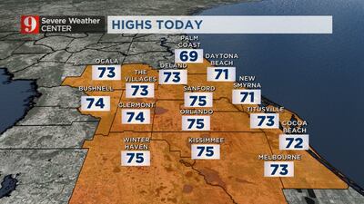 Video: Cold to start, temps in the 70s return this afternoon