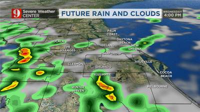 Stalled front fuels afternoon storms Wednesday in Central Florida