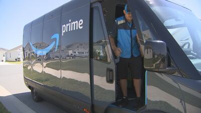 Amazon deploys first fleet of electric delivery vehicles in Central Florida