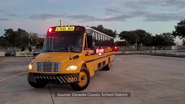 Osceola County school buses equipped with new safety lights