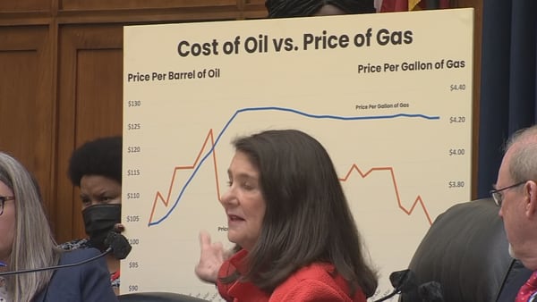 Oil company execs testify on Capitol Hill about high gas prices