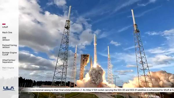 WATCH: ULA launches Atlas V rocket from Cape Canaveral