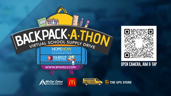 9 Family teams up for 18th annual Back-to-School Backpack-a-thon