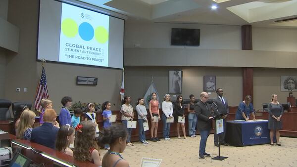 ‘Road to Peace’: Orange County students receive awards for work in art exhibit 