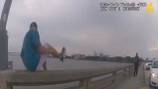 WATCH: Suspect jumps from Daytona Beach bridge to avoid arrest, police say