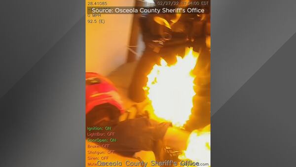 VIDEO: body-cam video shows the moment Osceola County deputy’s Taser sparked gas station fire