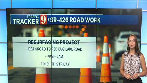Seminole County drivers should be aware of overnight closures on SR 426