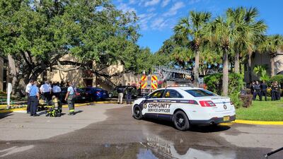 Fire crews responding to apartment fire in Orange County